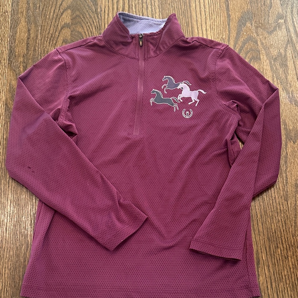 Kerrits Plum Perforated Fabric